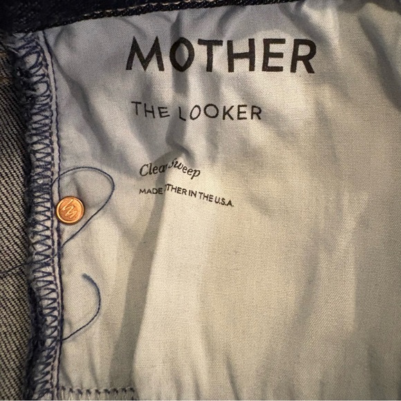 MOTHER The Looker Clean Sweep Dark Wash Skinny Jeans Size 28 - Picture 9 of 16